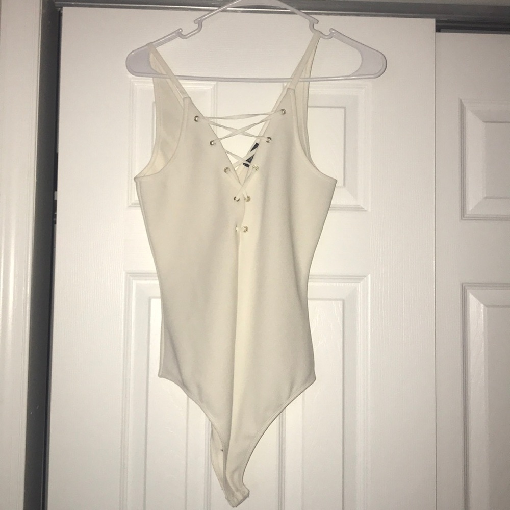 Off white body suit